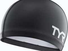 Шапочка для плавания TYR Silicone Comfort Swim Cap черная