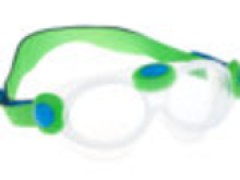 Маска для плавания детская Kids bubble mask зеленая