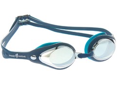 очки для плавания mad wave VANISH MIRROR синие